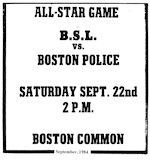 Boston Police vs. BSL Allstars